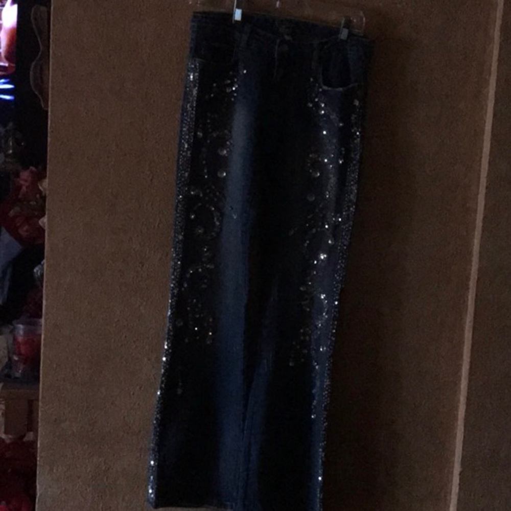 Original Bebe Sabarsky crystal dress jeans